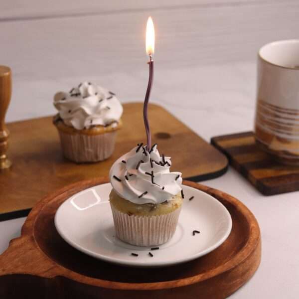 vanilla cupcake with vanilla whipped cream piping