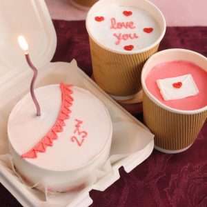 Bento cake with2 cup dessert