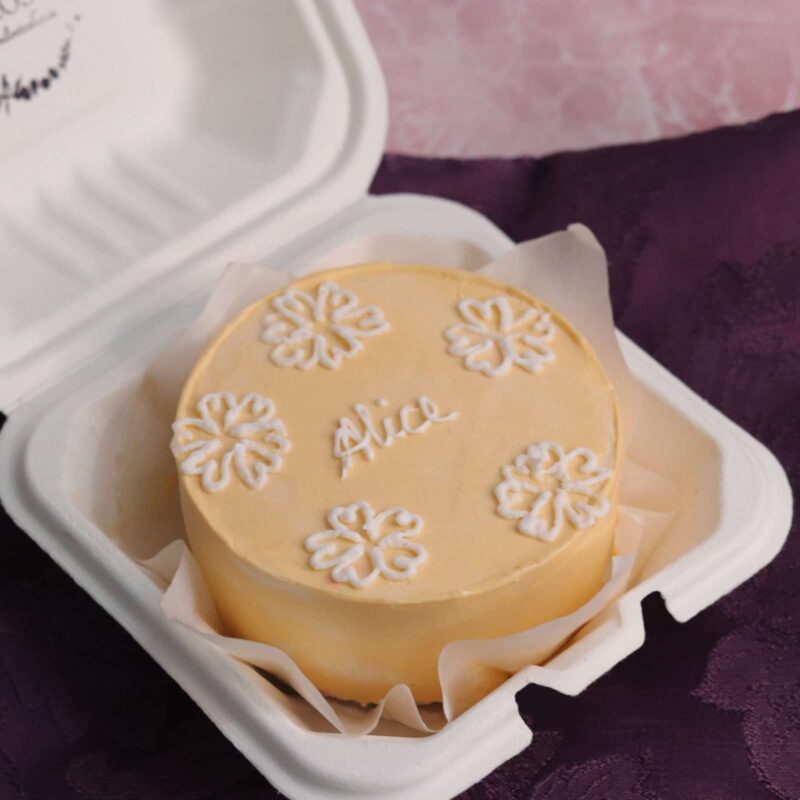 Floral bento cake