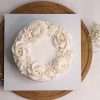 white floral cake